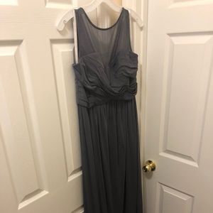 David’s bridal bridesmaid dress pewter size 12